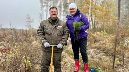 Профактив Брестчины посадил новый лес на Пружанщине